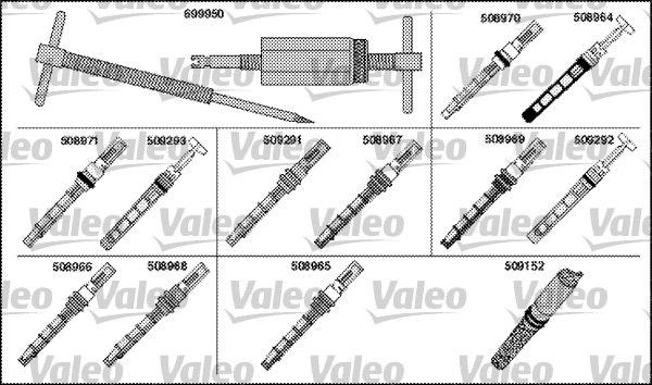 VALEO Ruiskutussuutin, paisuntaventtiili 699930 Ruiskutussuutin, paisuntaventtiili VALEO