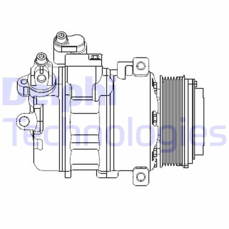 DELPHI AC-kompressor CS20370 DELPHI CS20370 AC kompressor BMW E28 pris