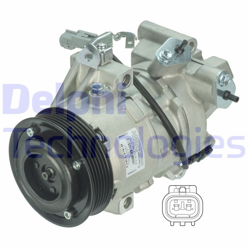 DELPHI Klimakompressor CS20480 DELPHI CS20480 Camry V10 Liftback AC kompressor pris