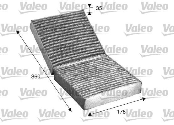 Filter vnútorného priestoru VALEO 715508 VALEO CLIMFILTER PROTECT 715508 Kabínový filter MERCEDES-BENZ SLK 2016