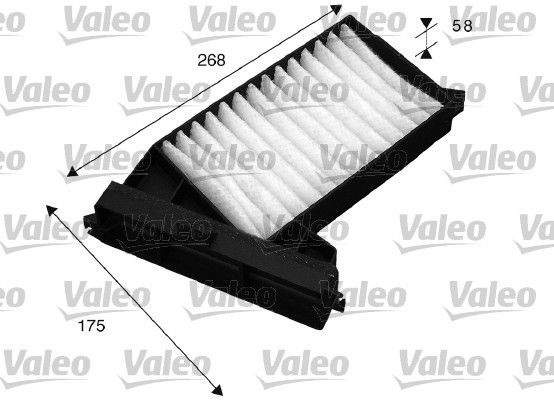 VALEO Filtrs, Salona telpas gaiss 715528 VALEO 715528 Salona gaisa filtrs Mitsubishi Galant 6 orģinālās cena