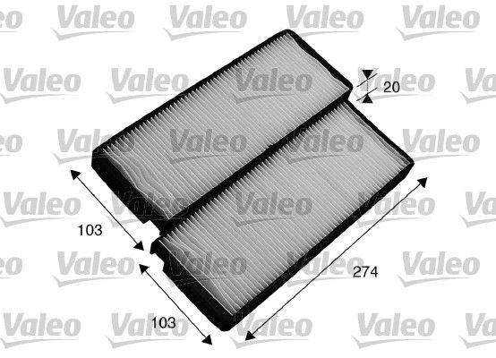 VALEO Filtre d'habitacle 715536 Chevrolet BLAZER K5 Filtre pollen VALEO CLIMFILTER COMFORT 715536
