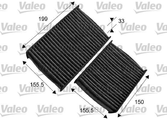VALEO Filter, salongiõhk 715557 Salongifilter VALEO Citroën JUMPY CLIMFILTER PROTECT 715557