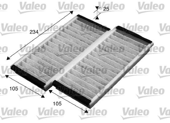 Suodatin, sisäilma VALEO 715574 MAZDA MPV 2002 Sisäilmansuodatin VALEO 715574