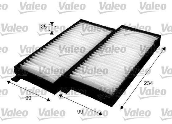VALEO Interieurfilter 715624 VALEO 715624 Interieurluchtfilter Kyron SUV prijs