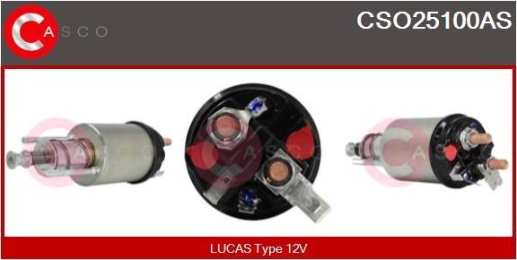 CASCO Solenoid, startmotor CSO25100AS CSO25100AS Solenoid startmotor CASCO FIAT BARCHETTA