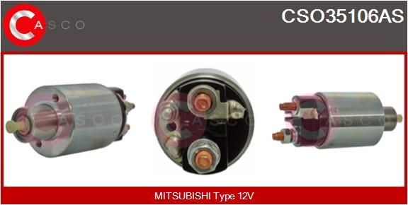 Starter solenoid CASCO CSO35106AS CASCO CSO35106AS NISSAN MICRA 2016 starter solenoid price