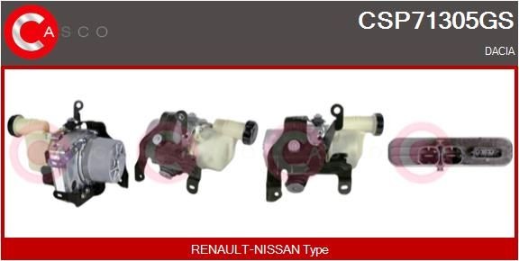 CASCO Stūres pastiprinātāja sūknis CSP71305GS CSP71305GS CASCO Stūres pastiprinātāja sūkņi Renault lēti