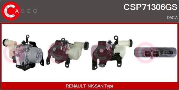 CASCO Pompa idraulica, sterzo CSP71306GS CSP71306GS costo Pompa idroguida RENAULT SCÉNIC CASCO