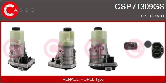 CASCO Roolivõimu pump CSP71309GS CASCO CSP71309GS Roolivõimendi pump Zafira C Tourer (P12) hind