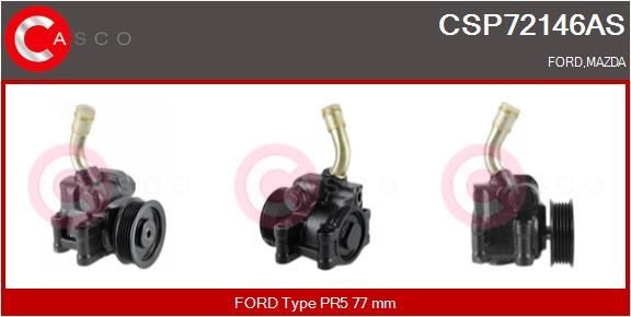 CASCO Αντλία υδραυλικού τιμονιού CSP72146AS Αντλία υδραυλικού τιμονιού CASCO Nissan URVAN CSP72146AS