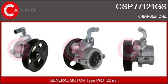 CASCO Stuurbekrachtigingspomp CSP77121GS CSP77121GS Stuurbekrachtigingspomp CASCO KIA SEDONA