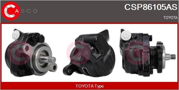 CASCO Stuurbekrachtigingspomp CSP86105AS Toyota HILUX Pick-up Stuurbekrachtigingspomp CASCO CSP86105AS