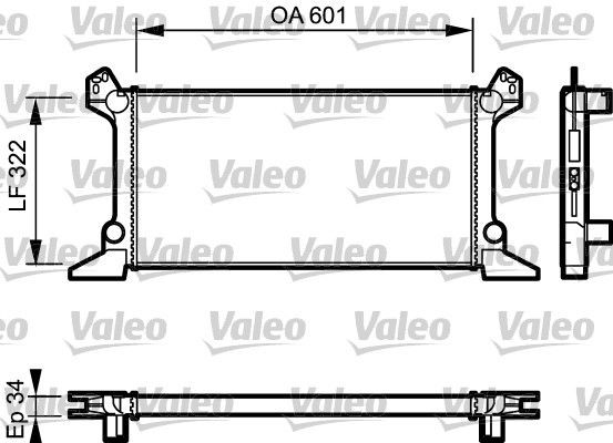 VALEO Ψυγείο, ψύξη κινητήρα 730124 VALEO 730124 γνήσια Ψυγειο νερου Transit Mk3 Van (VE64) κόστος
