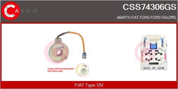 Hjuludslagsføler CASCO CSS74306GS CASCO CSS74306GS Hjuludslagsføler FORD FIESTA 2019