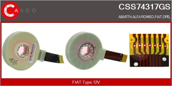 Steering Angle Sensor CASCO CSS74317GS CASCO CSS74317GS 2012 FIAT DUCATO steering angle sensor replacement