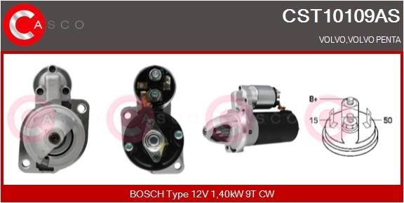 CASCO Starter CST10109AS Starter motor CASCO Volvo 850 CST10109AS