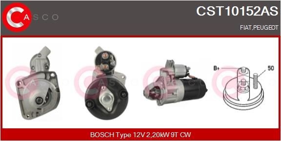 CASCO Starter CST10152AS CASCO CST10152AS Startmotor Renault ALASKAN originale