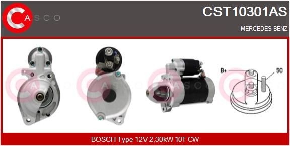CASCO Starter CST10301AS Startmotor CASCO Mercedes-Benz S-klasse CST10301AS