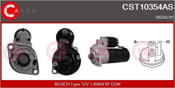 CASCO Štartér CST10354AS CASCO CST10354AS Štartér Skoda Felicia Pick-up cena