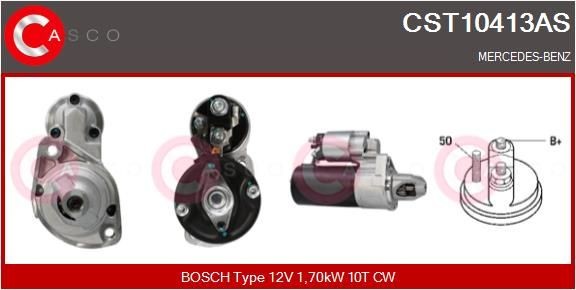 CASCO Starter CST10413AS Starter motor CASCO S-klasse CST10413AS billig
