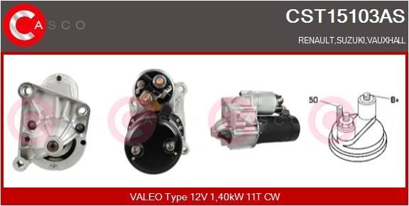 CASCO Motorino avviamento CST15103AS CASCO CST15103AS costo Motorino avviamento Renault Espace 3 originale