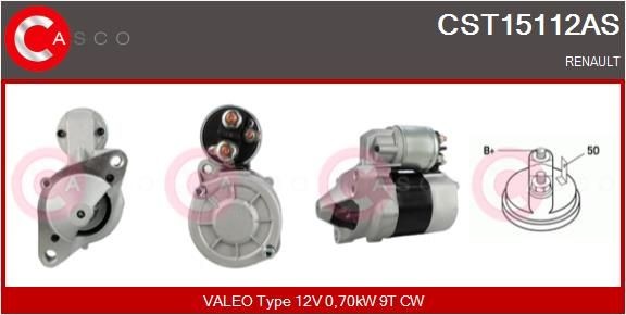 CASCO Starter CST15112AS CASCO CST15112AS Twingo c06 Starter motor pris