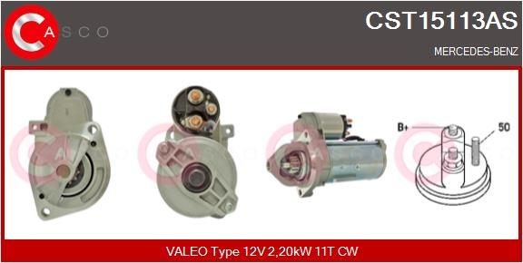 CASCO Starter CST15113AS CASCO CST15113AS Mercedes W638 Starter motor pris