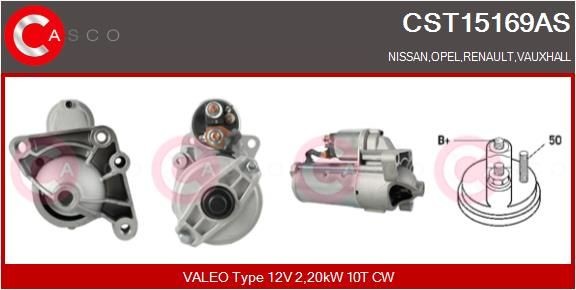 CASCO Starter CST15169AS CASCO CST15169AS Starter OPEL MOVANO hind