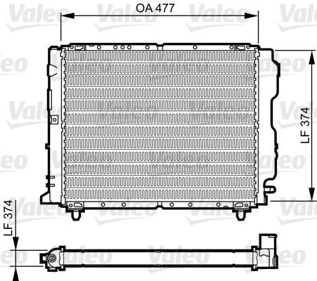 VALEO Kühler, Motorkühlung 730319 Kühler VALEO Lancia THESIS 730319