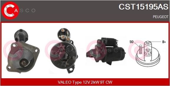 Motorino avviamento CASCO CST15195AS CASCO CST15195AS Motorino di avviamento Peugeot 504 2001