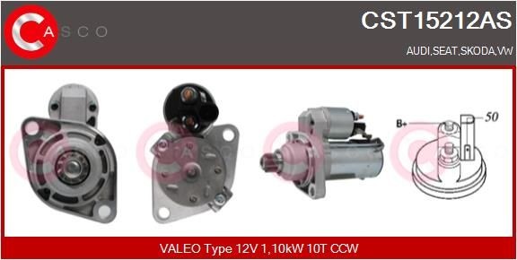 CASCO Anlasser CST15212AS CASCO CST15212AS Starter Passat B6 Kosten