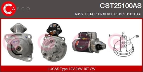 Démarreur CASCO CST25100AS CASCO CST25100AS Démarreur MERCEDES-BENZ 100 2007