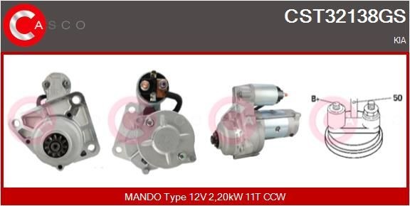 Motorino avviamento CASCO CST32138GS CASCO CST32138GS Motorino di avviamento Kia K2700 2017