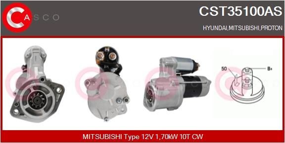 CASCO Anlasser CST35100AS Mitsubishi CB_W, CD_W Starter CST35100AS CASCO