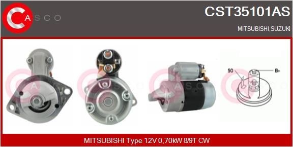 Startmotor CASCO CST35101AS CASCO CST35101AS: Starter Suzuki GRAND VITARA 2003