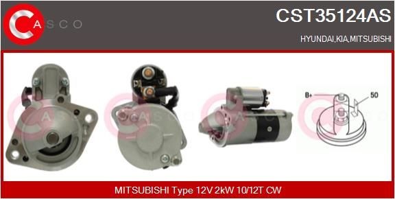 CASCO Starter CST35124AS Starter motor CASCO TERRACAN CST35124AS billig