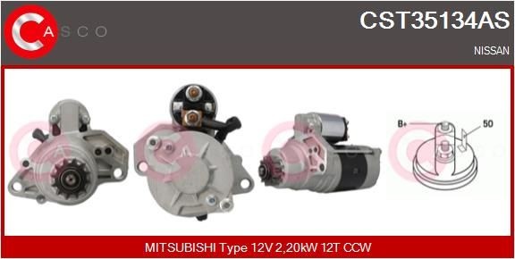 CASCO Starteris CST35134AS CST35134AS CASCO Starteris Nissan lēti