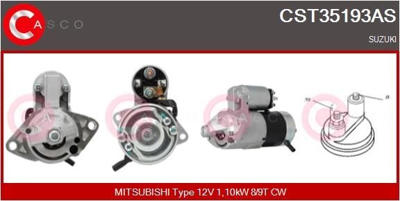 CASCO Startmotor CST35193AS CASCO CST35193AS Autostarter X-90 (EL) prijs
