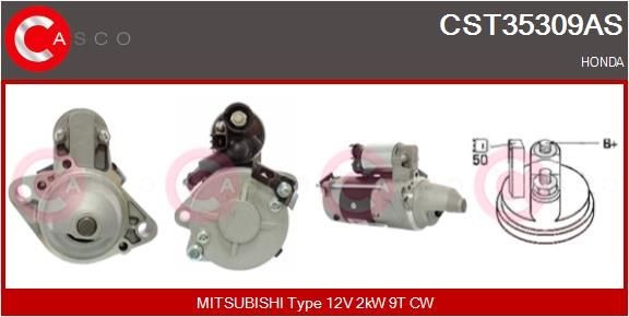 Motorino avviamento CASCO CST35309AS CASCO CST35309AS Motorino HONDA CIVIC 2010