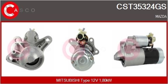 CASCO Starter CST35324GS CASCO CST35324GS Starter Mazda 6 Sedan pris