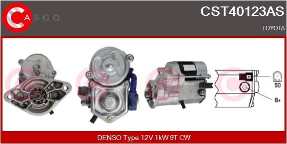CASCO Starter CST40123AS CASCO CST40123AS originale Toyota Starlet P9 Starter hvad koster