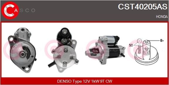 CASCO Startmotor CST40205AS CST40205AS CASCO startmotor HONDA CIVIC