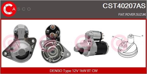 Startmotor CASCO CST40207AS CASCO CST40207AS: Startmotor Suzuki LIANA 2005