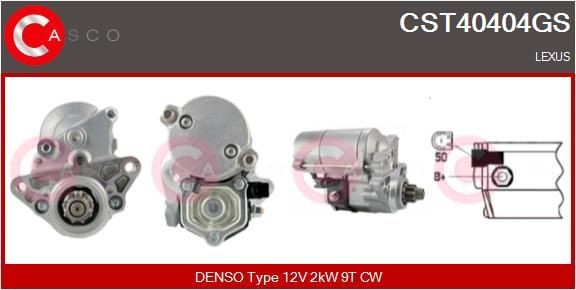 Startmotor CASCO CST40404GS CASCO CST40404GS: Startmotoren Lexus GS 2005