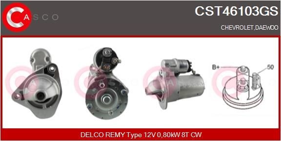CASCO Motorino avviamento CST46103GS CST46103GS Motorino avviamento CHEVROLET TAHOE CASCO costo