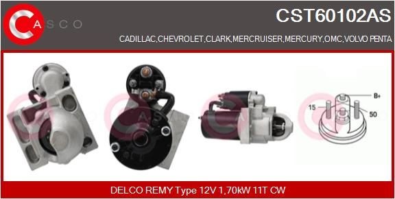 CASCO Starter CST60102AS Starter CASCO Chevrolet EPICA CST60102AS