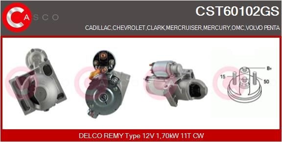 CASCO Motorino avviamento CST60102GS CST60102GS costo Motorino avviamento CHEVROLET TAHOE CASCO