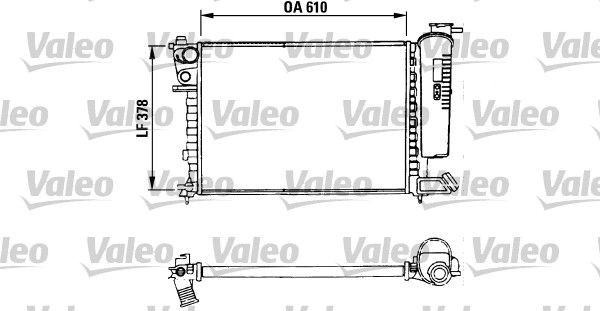 VALEO Radiatore motore 730630 VALEO 730630 Radiatore acqua 306 Sedan prezzo