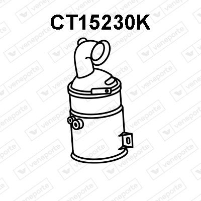 VENEPORTE Catalizzatore CT15230K Costo Catalizzatore VENEPORTE MITSUBISHI CT15230K